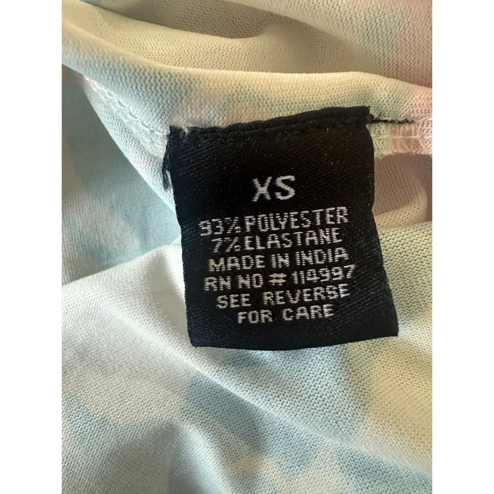 Tolani Long Sleeve Collared Maxi Dress W/ Pockets Tropical Print XS Oversized - Picture 9 of 14